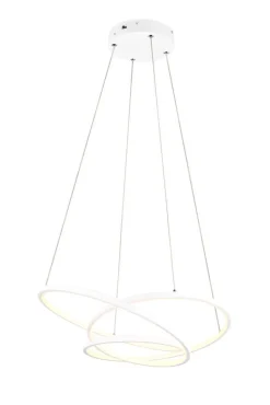 Trio Lighting riippuvalaisin Darvin LED 64 cm mattavalkoinen