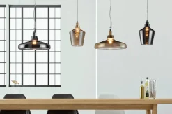 Trio Lighting riippuvalaisin Calais E27 savu