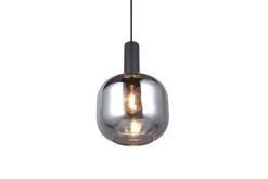 Trio Lighting riippuvalaisin Diva E27 mattamusta/kromattu