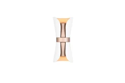 Trio Lighting seinävalaisin Coat 2xGU10 mattavalkoinen/kahvi