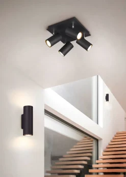 Trio Lighting seinävalaisin Marley 2xGU10 mattamusta