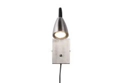 Trio Lighting seinävalaisin Wanda GU10 harjattu teräs
