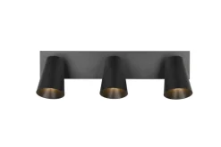 Trio Lighting spottivalaisin Sharp 3-os GU10 mattamusta/kult