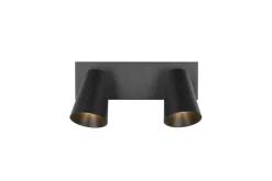 Trio Lighting spottivalaisin Sharp 2-os GU10 mattamusta/kult
