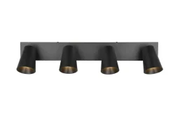 Trio Lighting spottivalaisin Sharp 4-os GU10 mattamusta/kult