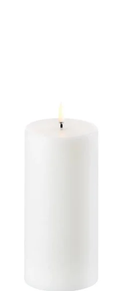 Uyuni LED pöytäkynttilä 7,8x15 cm valkea smooth