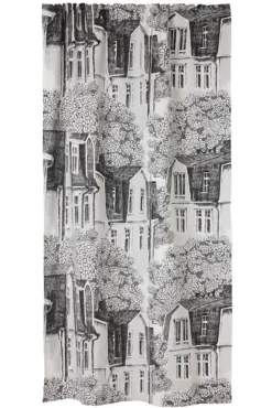 Vallila Puukylä valmisverho 140x250 cm harmaa