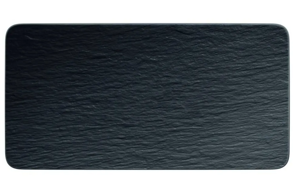 Villeroy&Boch Manufacture Rock Tarjoilulautanen 35x18x1 cm musta