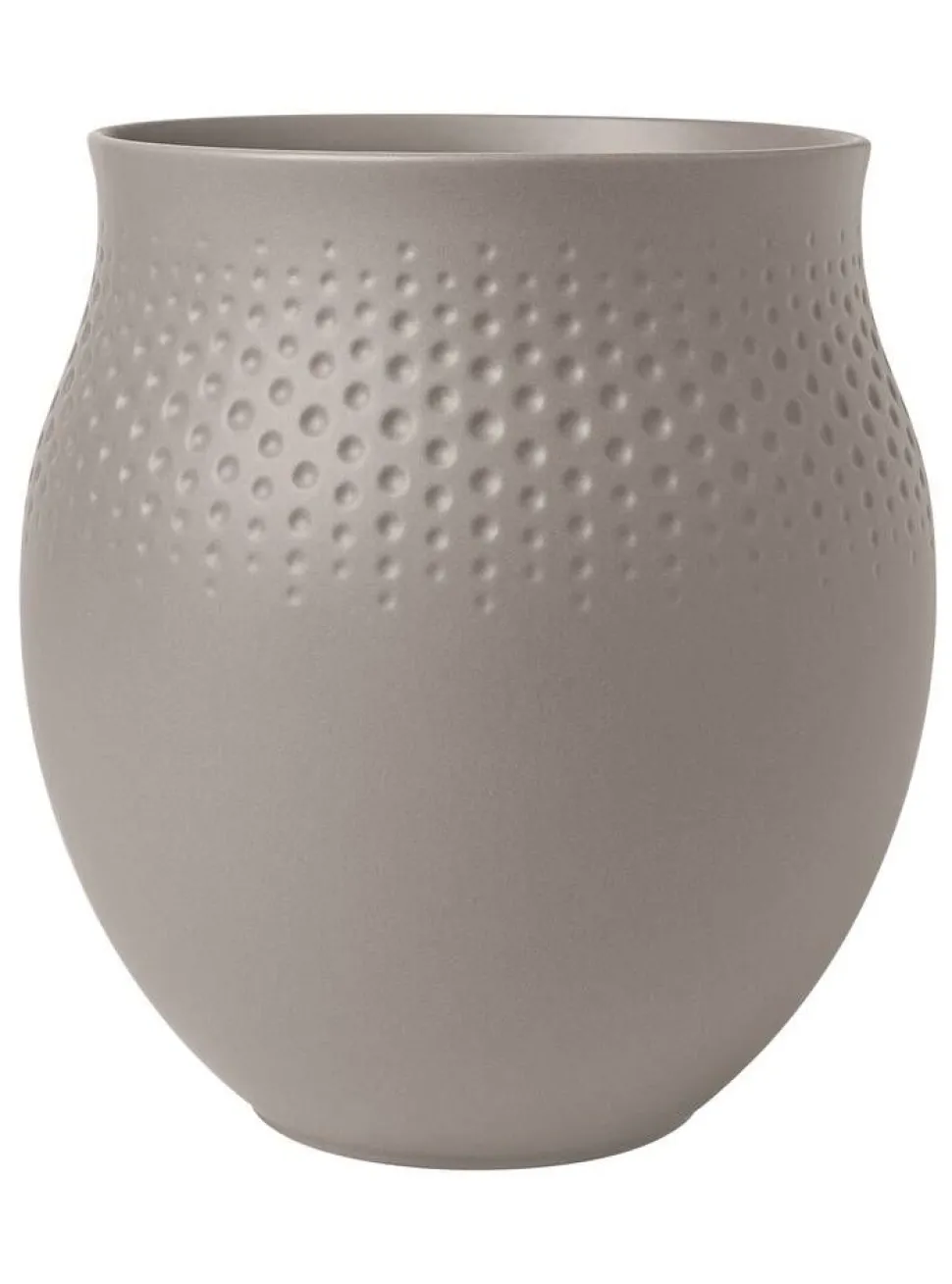 Villeroy&Boch Manufacture Collier vaasi 16,5x16,5x18 cm 2,64 L taupe perle