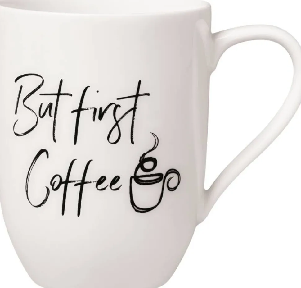 Villeroy&Boch Statement muki 11,5x8x10,5cm 0,28l But first Coffee