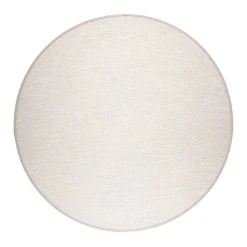 VM-Carpet Aho 72 beige, kapea pellavakantti Ø 240 cm