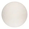 VM-Carpet Aho 72 beige, kapea pellavakantti Ø 160 cm