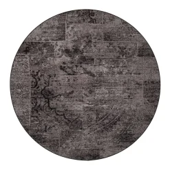 VM-Carpet matto Rustiikki ø 240 cm 98 musta
