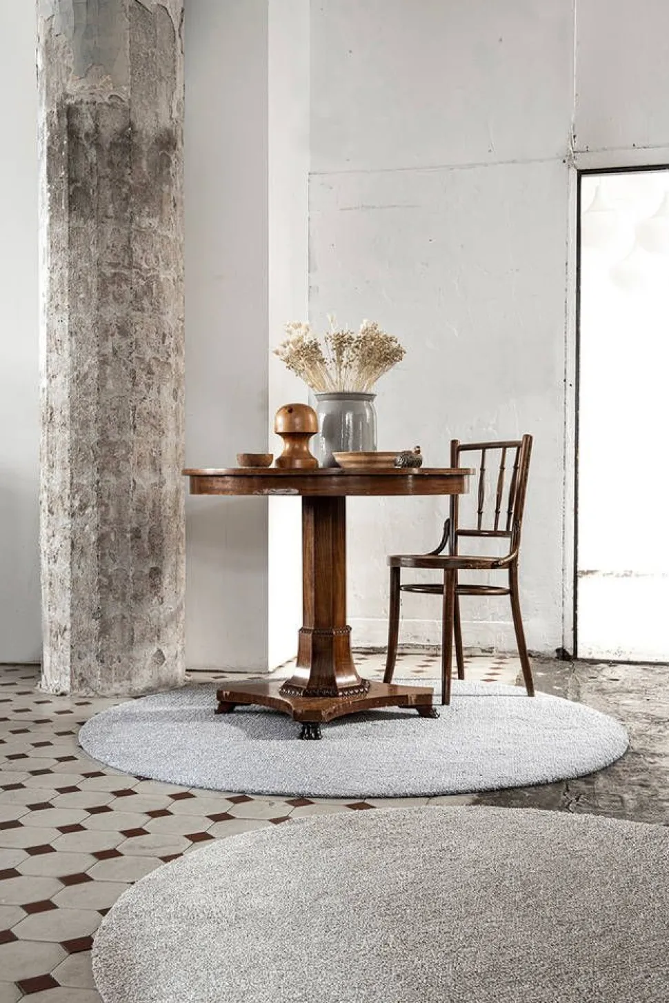 VM-Carpet matto Viita Ø 133 cm beige