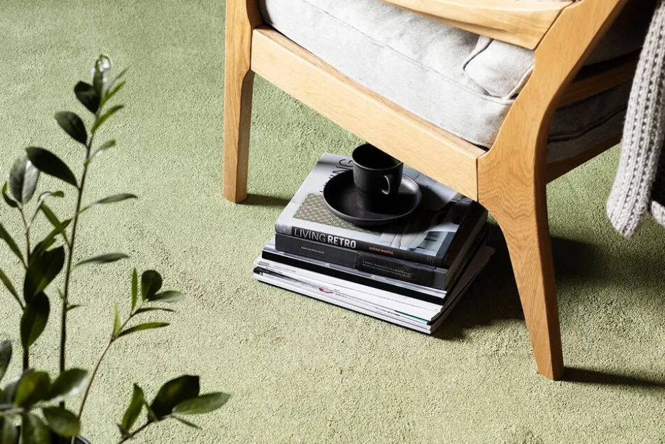 VM-Carpet Satine 572 vihreä, 80*150 cm, kantti 5784