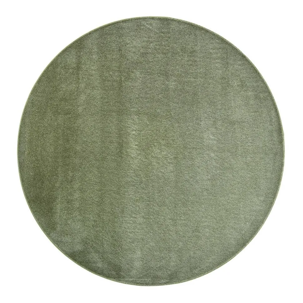 VM-Carpet Satine 572 vihreä, Ø 200 cm, kantti 5784