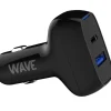Wave pikalataava autolaturi 18W musta